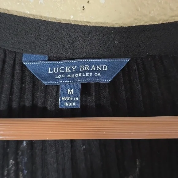 Lucky Brand Half Button Down Floral Print Top - Picture 2 of 7